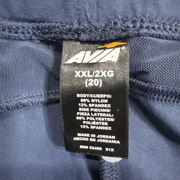 Avia Crop Jogger Pants Activewear Drawstring Semi Fitted Womens XXL (20) Blue - Picture 4 of 15